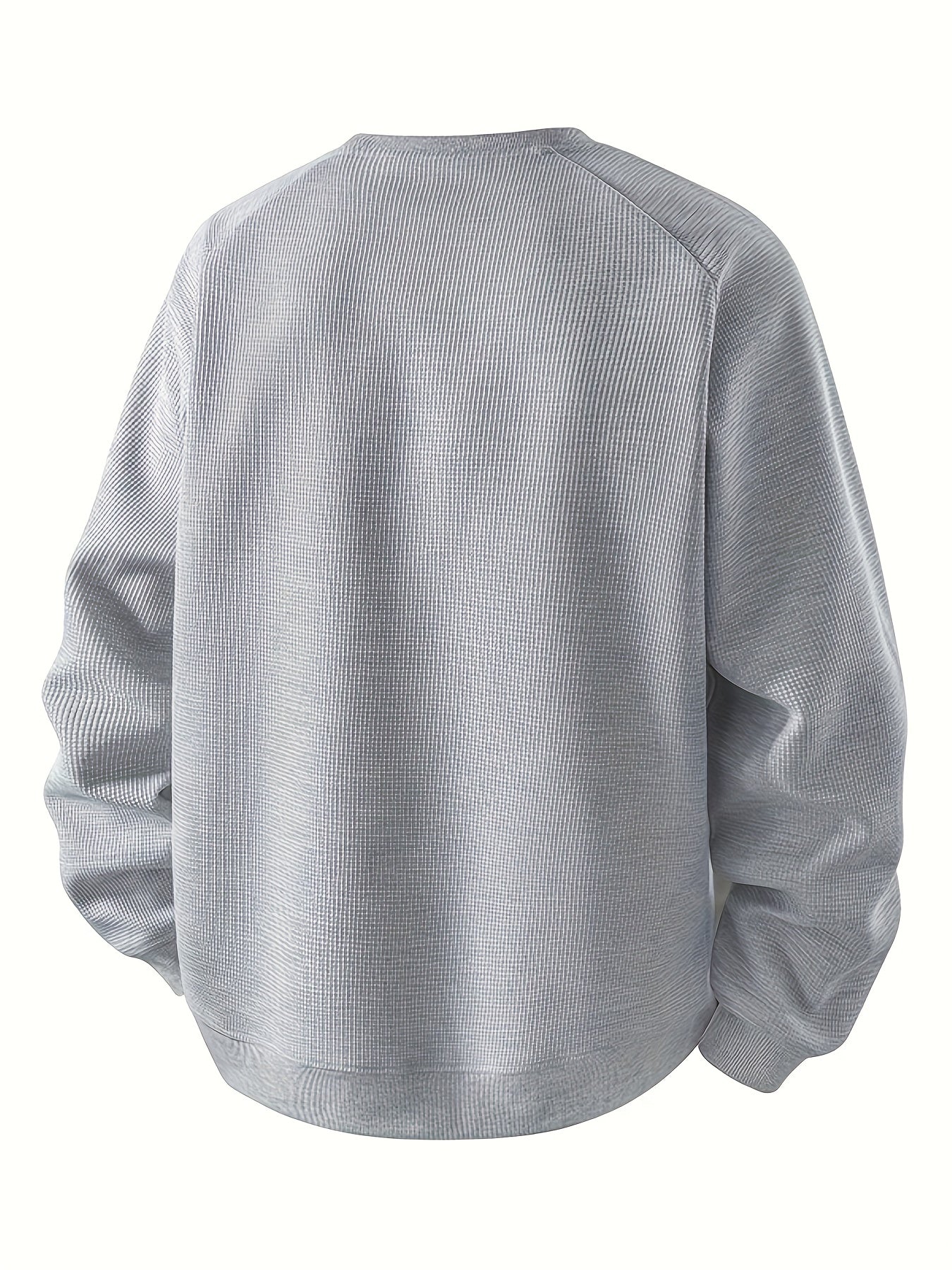 Sweatshirt Mens Round Neck Colour Block Soft Pullover Relaxed Fit