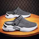 Cushioned insole orthopedic slide sandal in gray