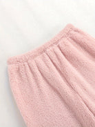Lounge Set Womens Two Piece V Neck Top Wide Leg Trouser Soft Knit