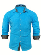 Modern tailored contrast detail button up shirt, view 15