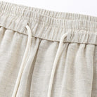 Prewashed linen two piece drawstring set, view 5