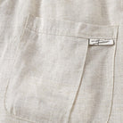 Prewashed linen two piece drawstring set, view 7