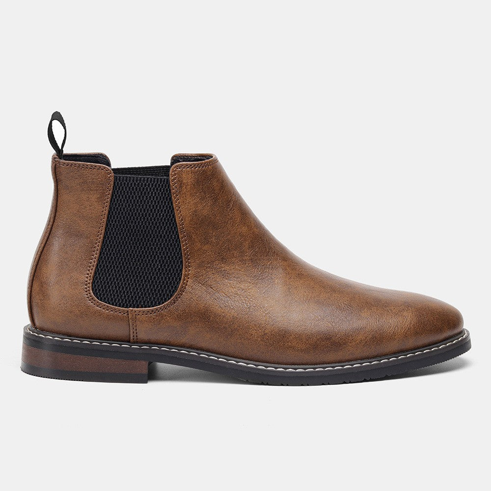 Welt stitched vegan leather Chelsea boot, view 24