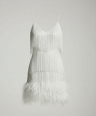 Sequin spaghetti strap cocktail party dress, view 3