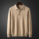 Turn down collar knit polo sweater, view 8