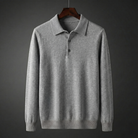 Turn down collar knit polo sweater, view 7