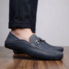 Contrast stitch leather bit loafer, view 5