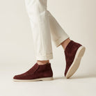 Suede hi top slip on loafer, view 7