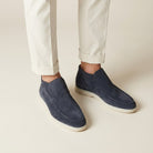 Suede hi top slip on loafer, view 11