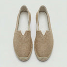 Slip on linen canvas espadrille loafer, view 5