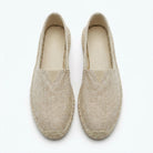 Slip on linen canvas espadrille loafer, view 13