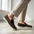Soft suede slip on loafer, view 28