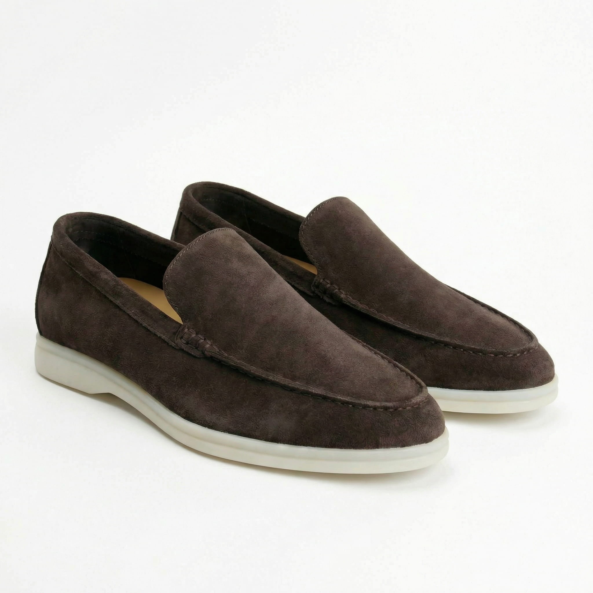 Soft suede slip on loafer, view 29