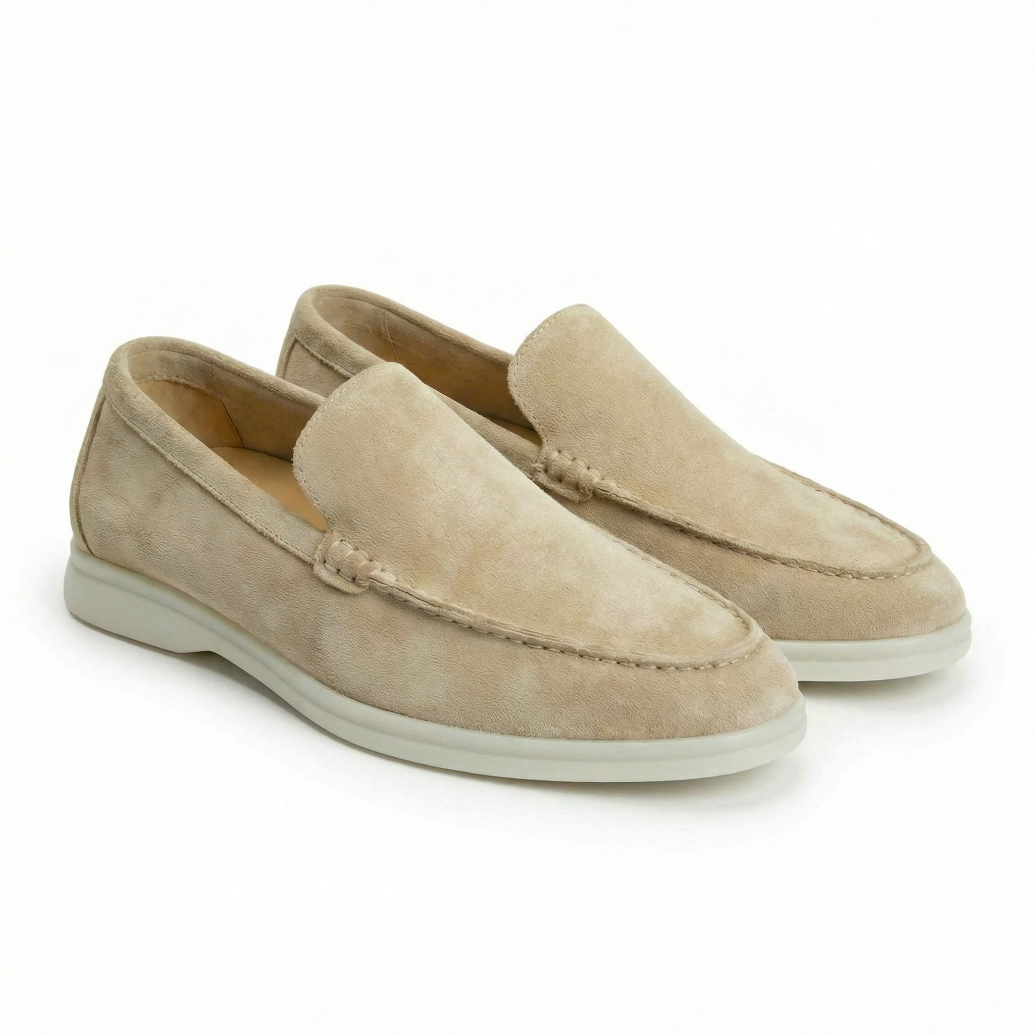 Soft suede slip on loafer, view 9