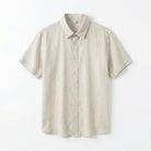 Prewashed linen two piece drawstring set, view 3
