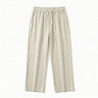 Prewashed linen two piece drawstring set, view 4
