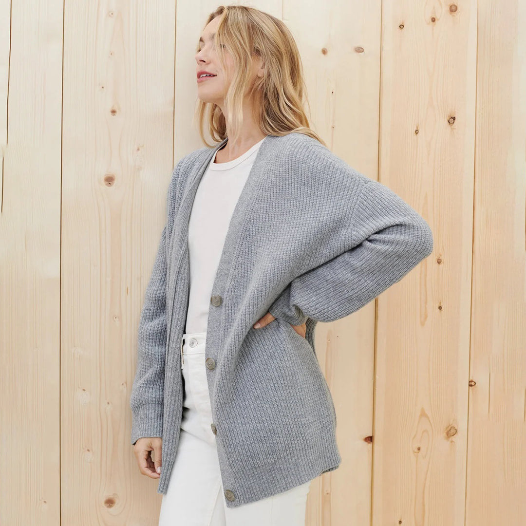 Fall Cashmere Feel Oversized V Neck Cardigan for Women