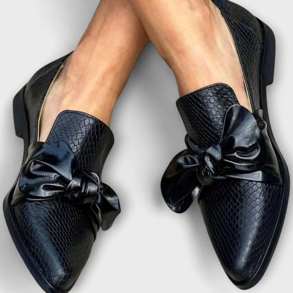 Fall Pointed Toe Slip On Flat Loafers for Women