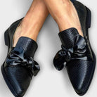 Fall Pointed Toe Slip On Flat Loafers for Women