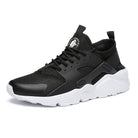 Huarache style mesh summer sneaker in black/white