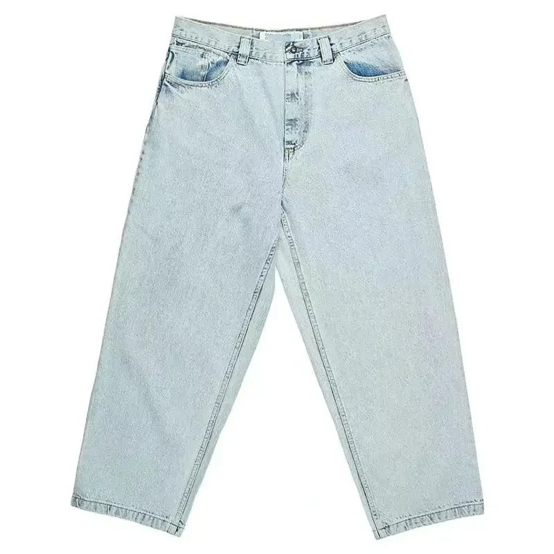 Men's Baggy Wide Leg Jeans Skate Style
