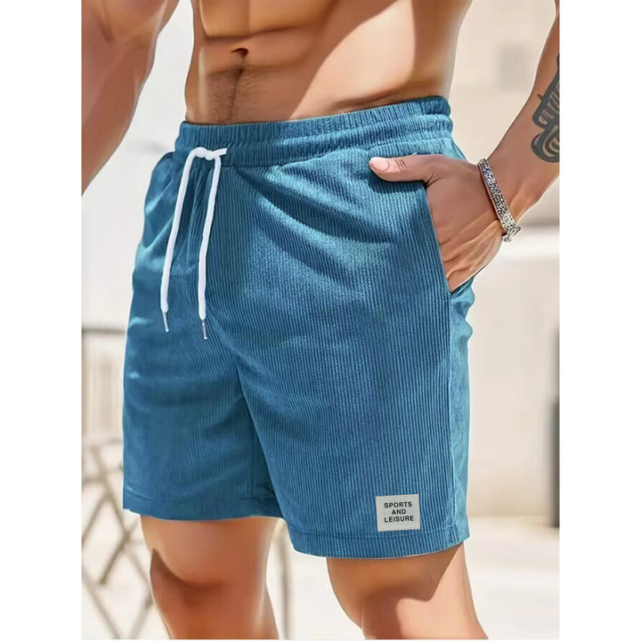 Men's Corduroy Athletic Shorts Drawstring Casual