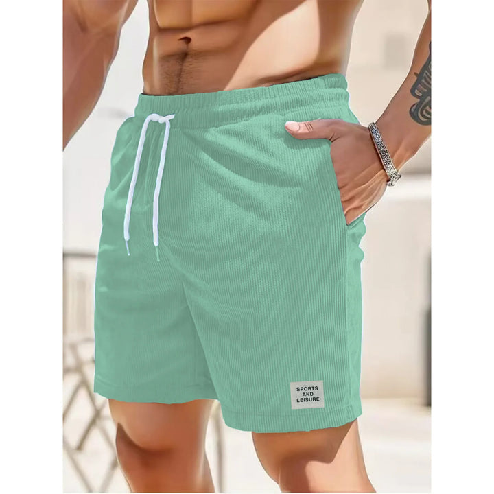 Men's Corduroy Athletic Shorts Drawstring Casual