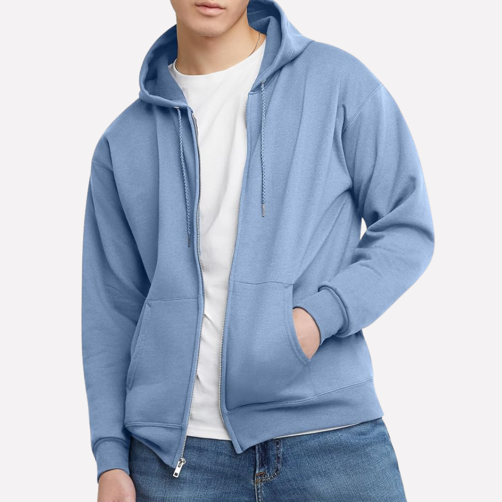 Men's Full-Zip Fleece Hoodie Sweatshirt