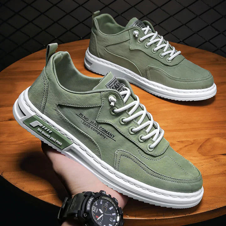 Men's Lace-Up Skate Sneakers Low Top Casual