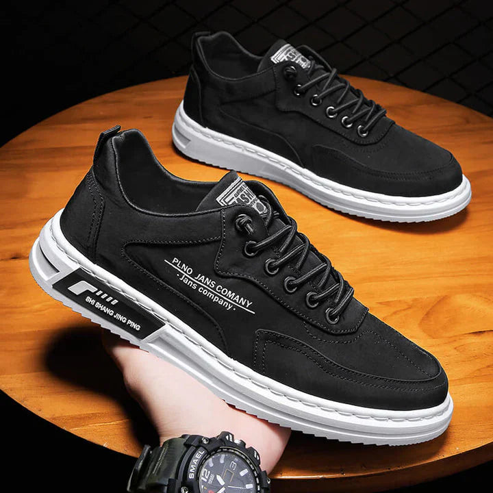 Men's Lace-Up Skate Sneakers Low Top Casual