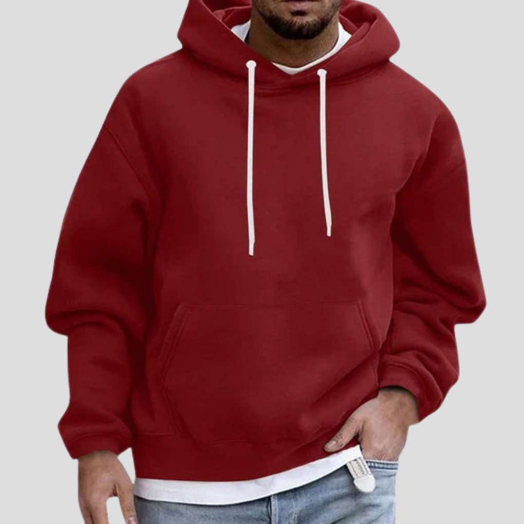 Men's Oversized Pullover Hoodie Drawstring Kangaroo Pocket