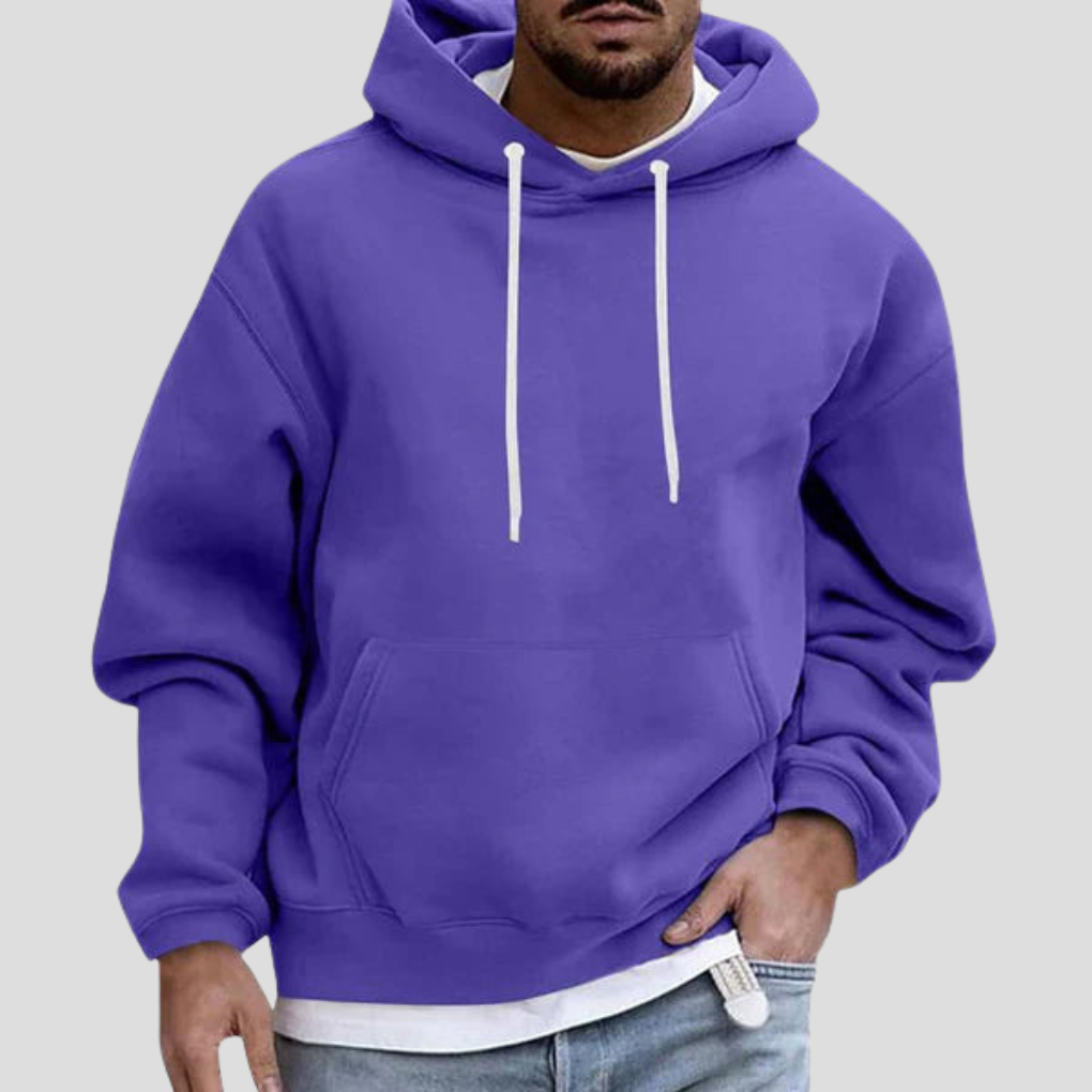 Men's Oversized Pullover Hoodie Drawstring Kangaroo Pocket