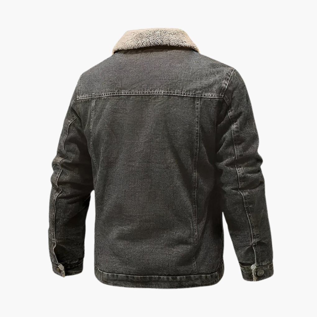 Men's Sherpa Lined Denim Trucker Jacket