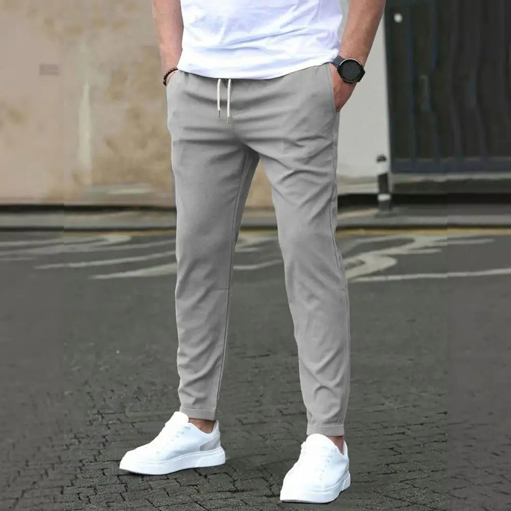 Men's Slim Fit Jogger Pants Drawstring Waist