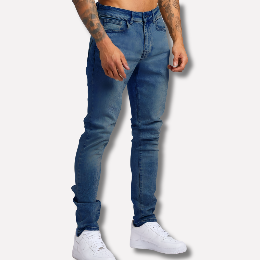 Men's Slim Fit Skinny Jeans Stretch Denim