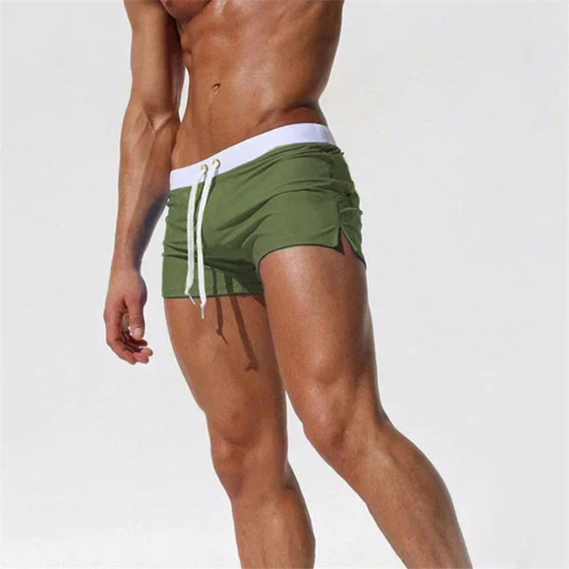 Men's Swimming Shorts Drawstring Beach Shorts