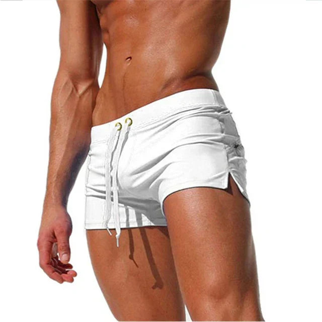 Men's Swimming Shorts Drawstring Beach Shorts