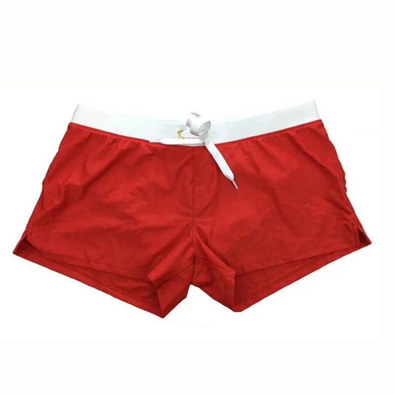 Men's Swimming Shorts Drawstring Beach Shorts
