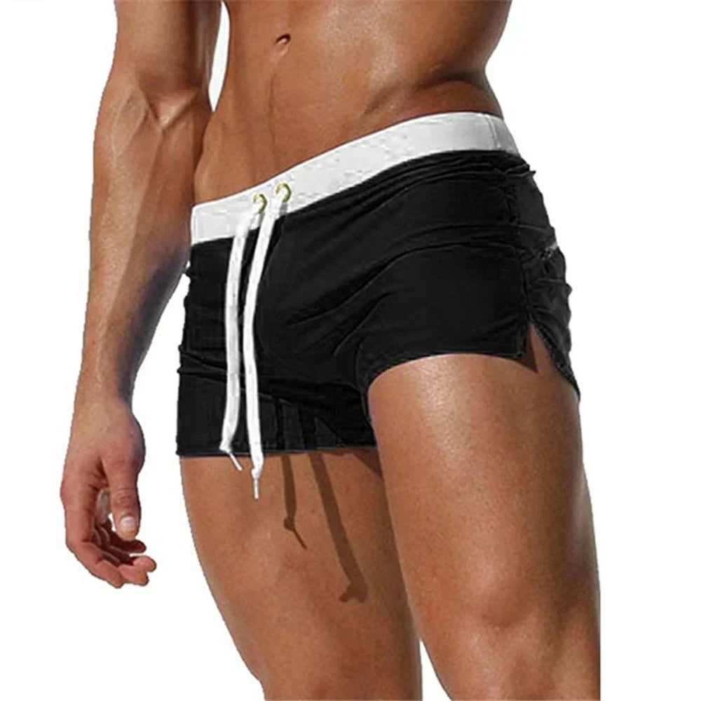 Men's Swimming Shorts Drawstring Beach Shorts
