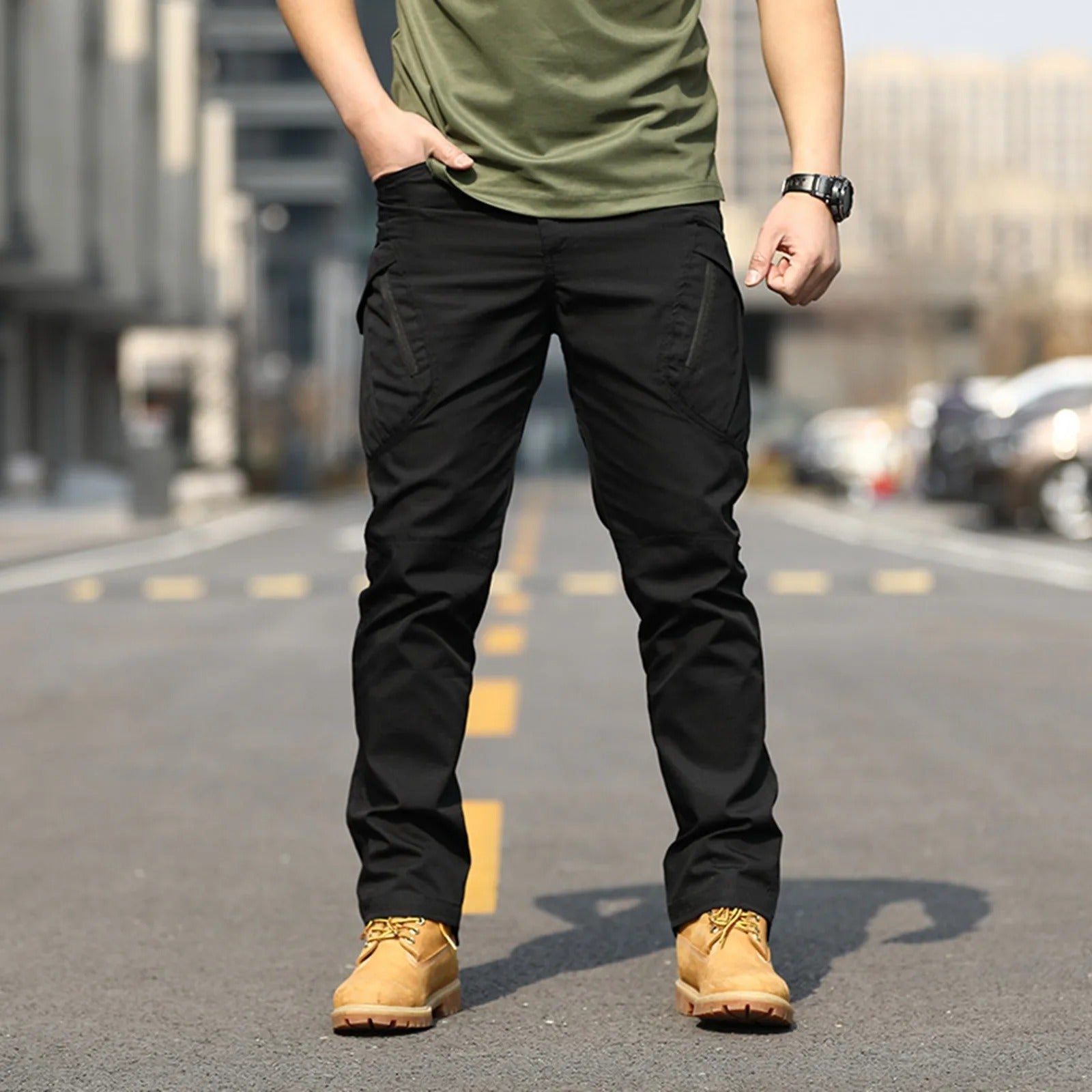 Men's Tactical Cargo Pants Multi-Pocket Work Pants