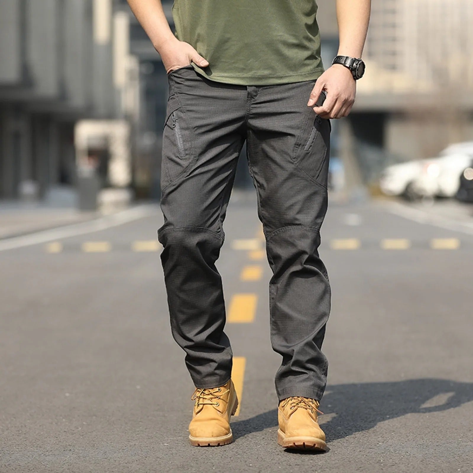 Men's Tactical Cargo Pants Multi-Pocket Work Pants