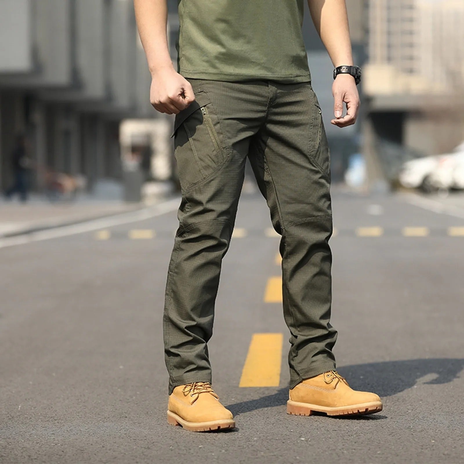 Men's Tactical Cargo Pants Multi-Pocket Work Pants
