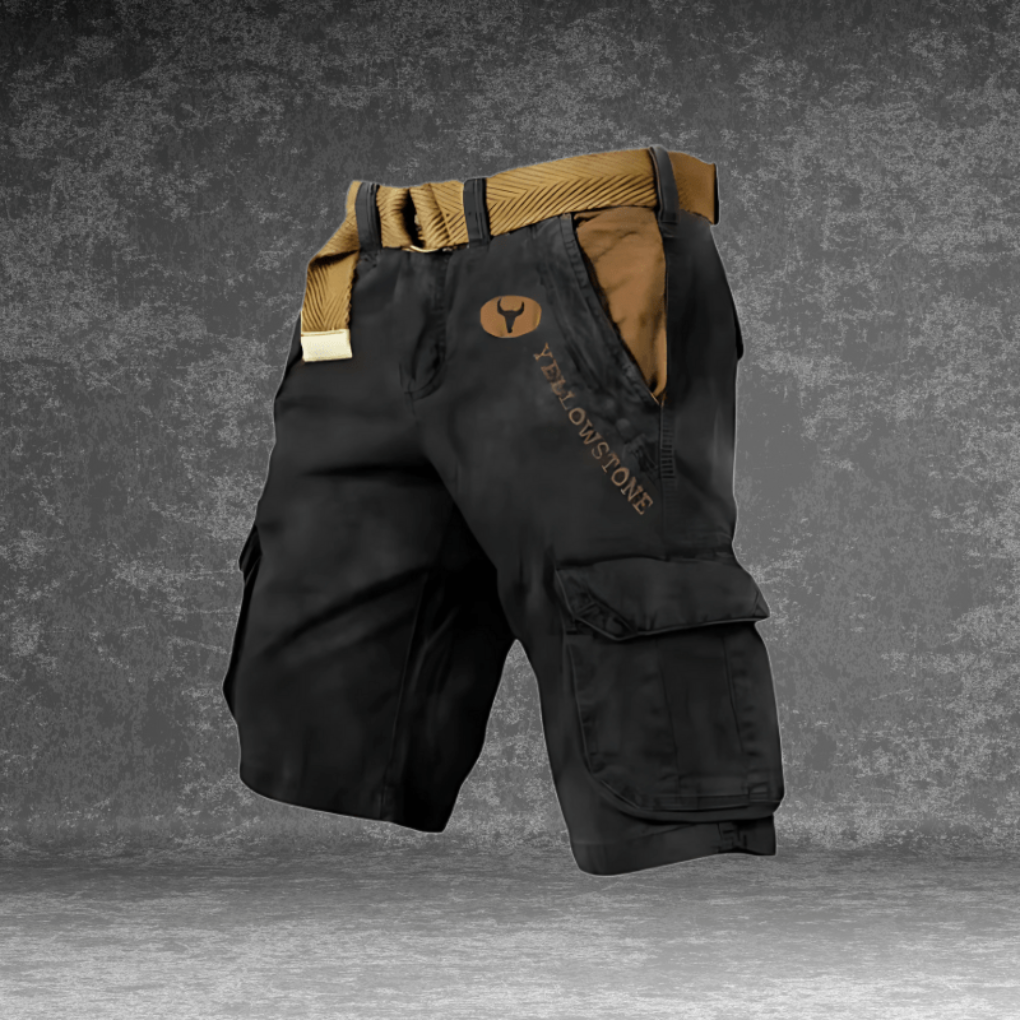 Men's Tactical Cargo Shorts with Belt Multi-Pocket Outdoor