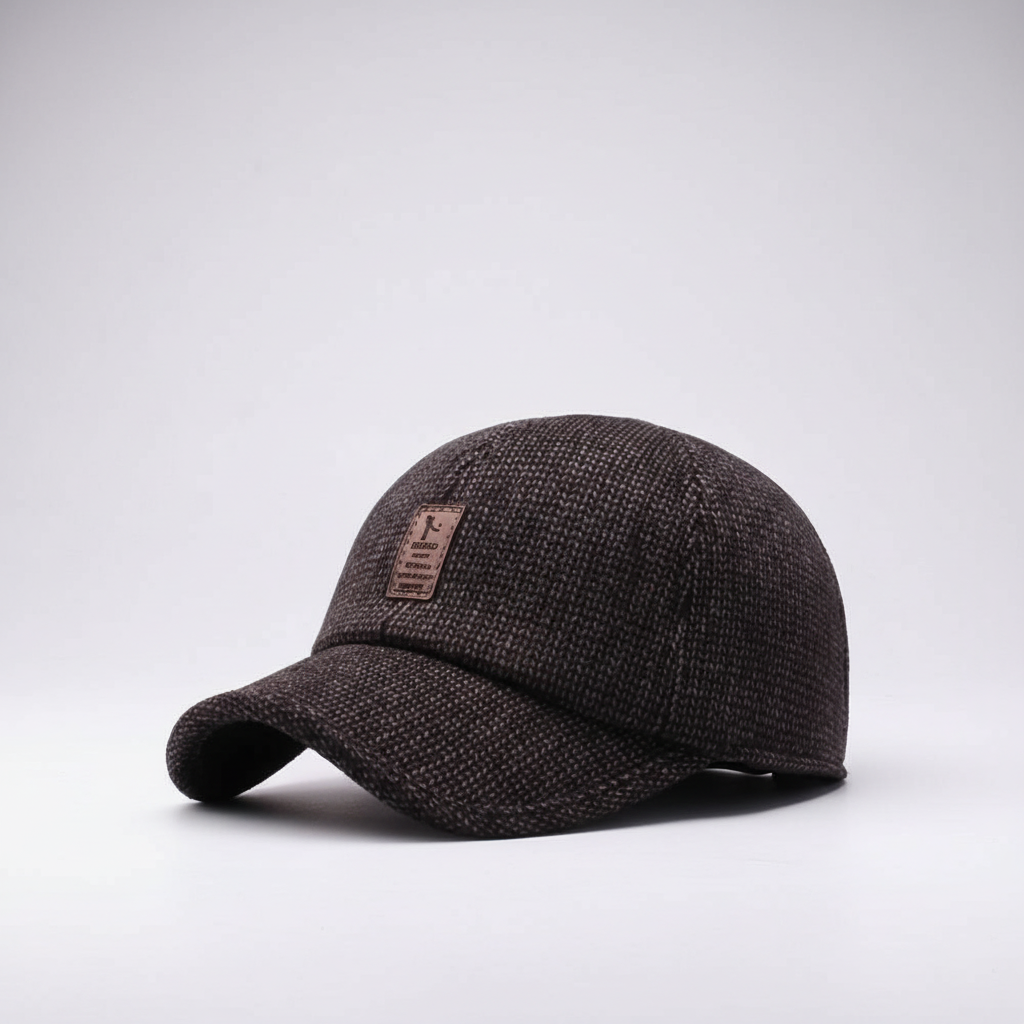 Men's Wool Blend Baseball Cap Patch Logo
