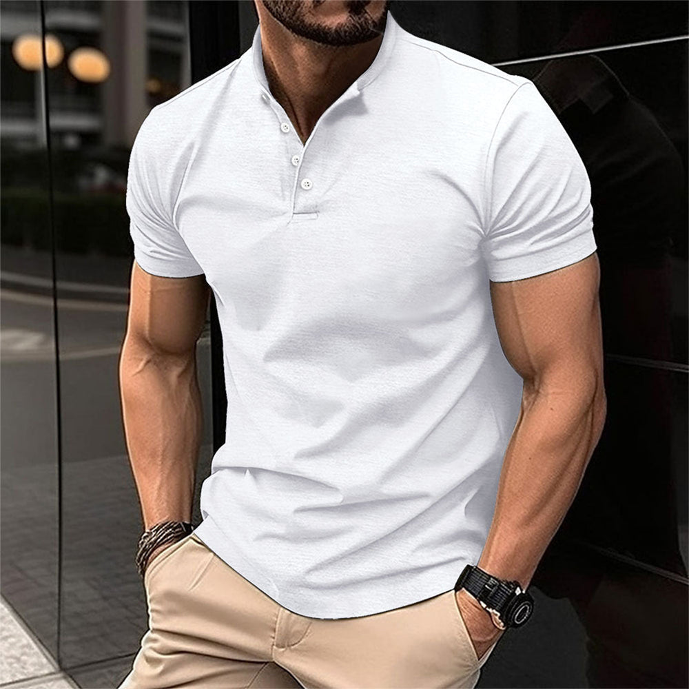 Men's Zip Polo Short Set 2-Piece Casual