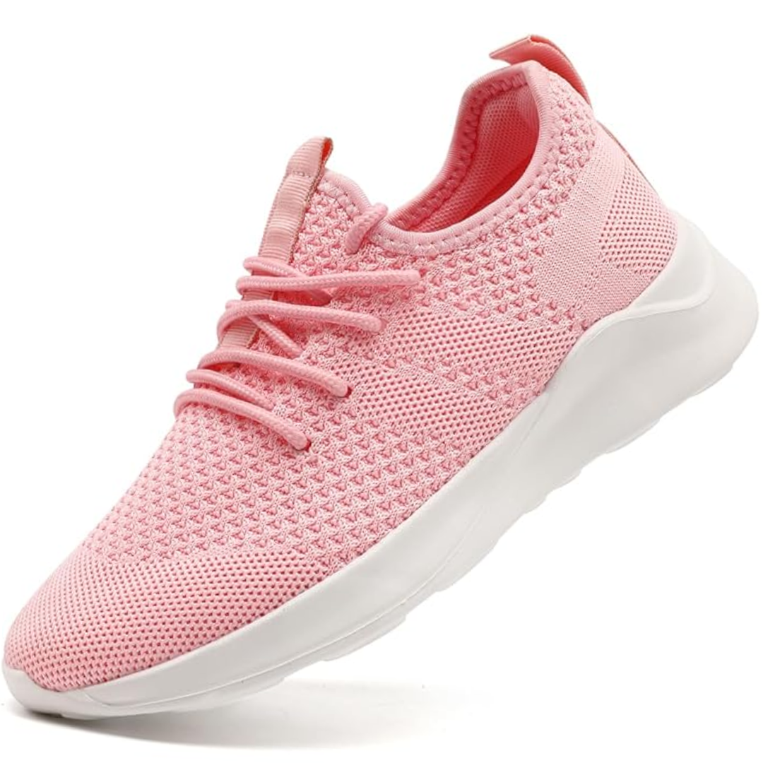 Men's Mesh Knit Lace-Up Running Sneakers