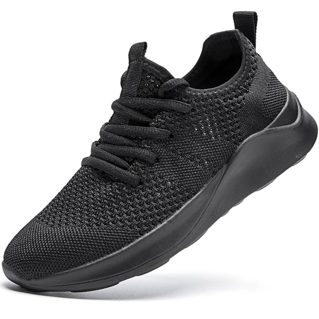 Men's Mesh Knit Lace-Up Running Sneakers