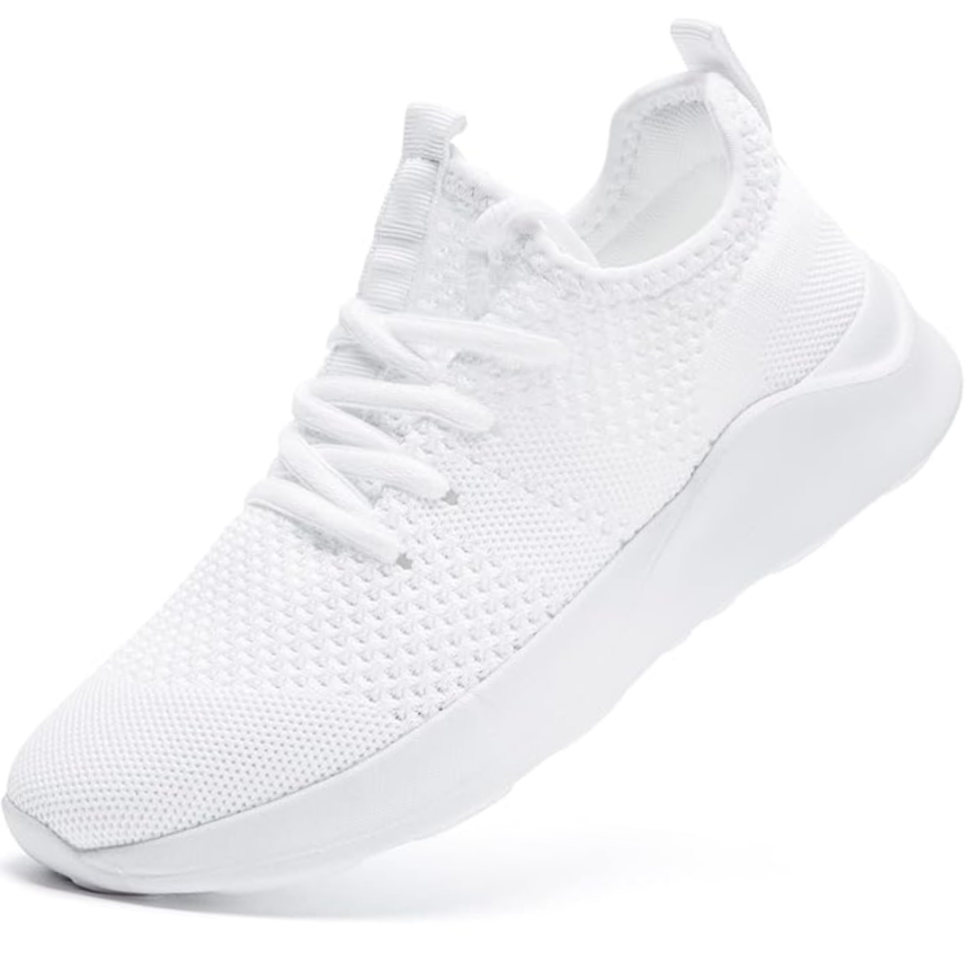 Men's Mesh Knit Lace-Up Running Sneakers