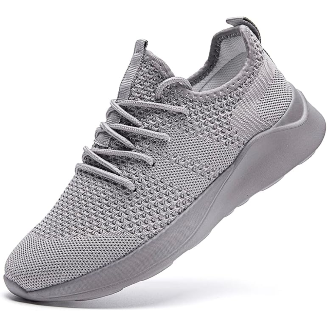 Men's Mesh Knit Lace-Up Running Sneakers