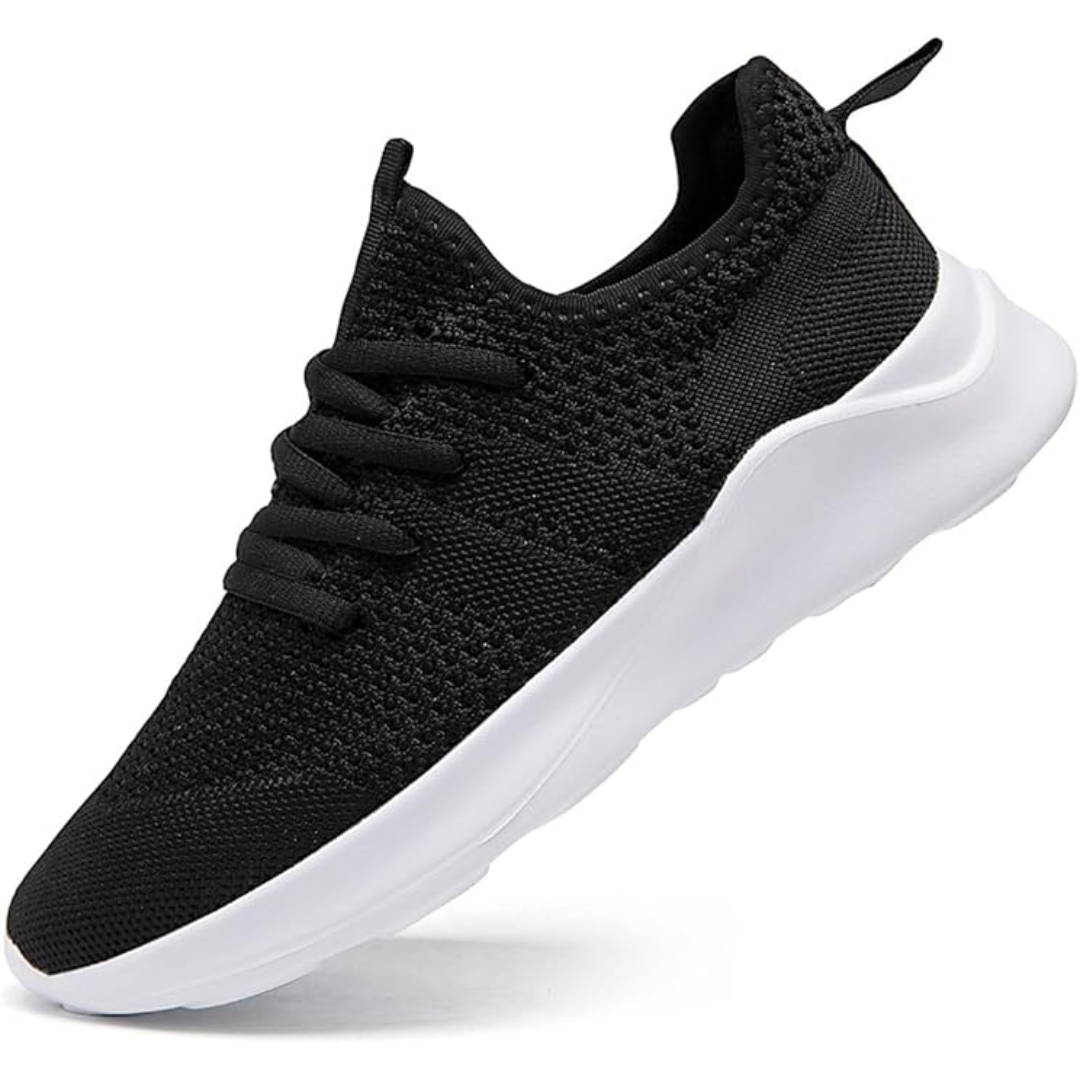Men's Mesh Knit Lace-Up Running Sneakers
